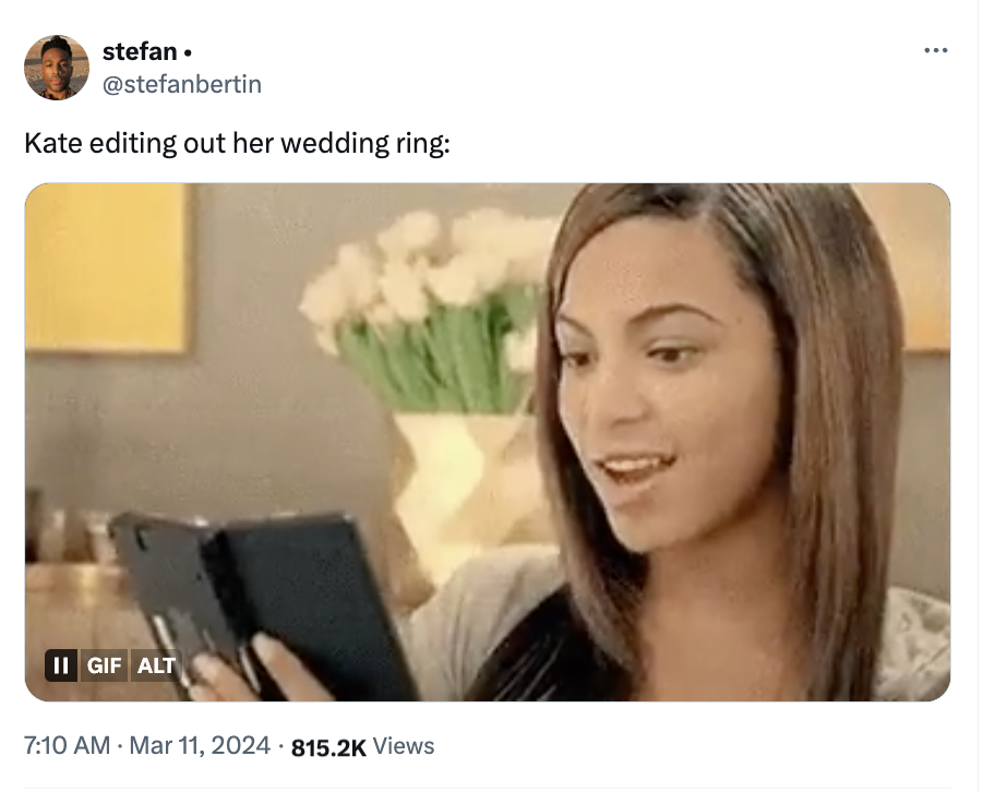 girl - stefan. Kate editing out her wedding ring Ii Gif Alt Views
